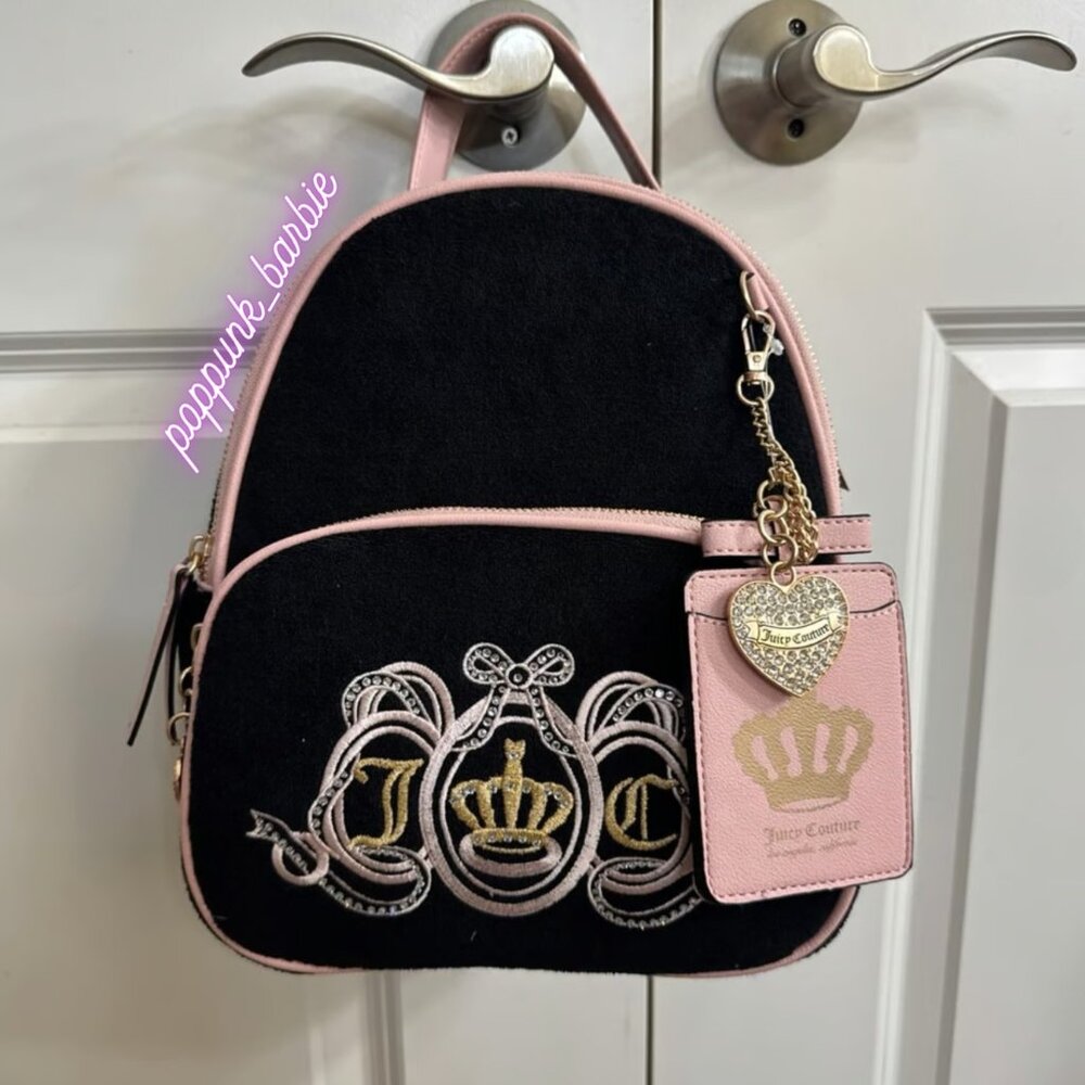 Juicy Couture Lovers Club Liquorice Pink Dia Backpack‎ NWT